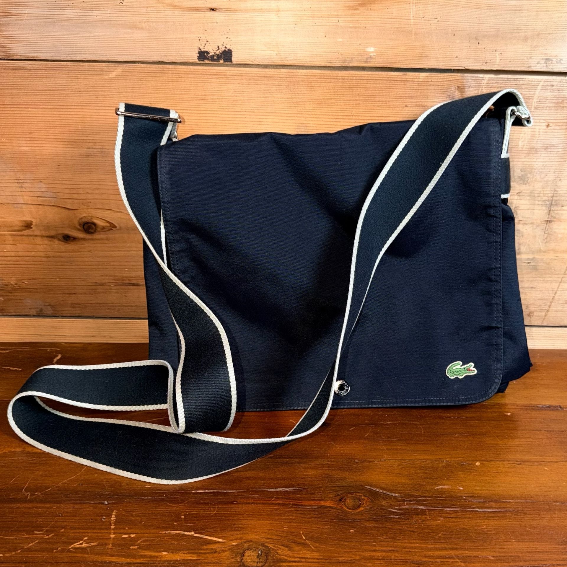 Lacoste Black Messenger Bag 11
