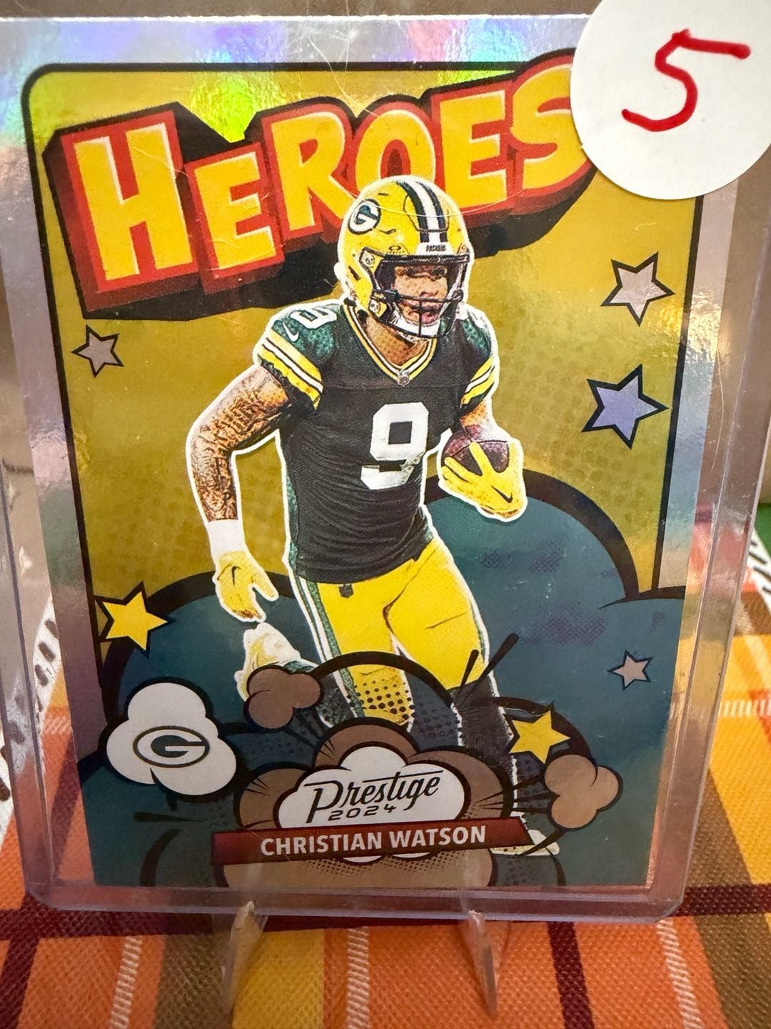 2024 Panini Prestige Christian Watson Heroes Football Card #4 1