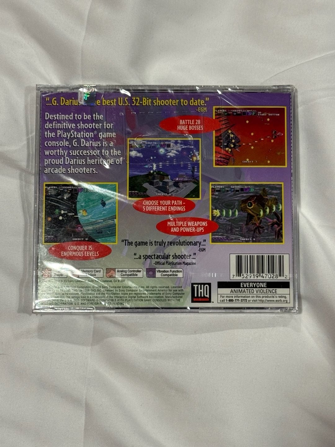 Rare G-Darius PlayStation PS1 Game Factory Sealed Excellent Condition 4