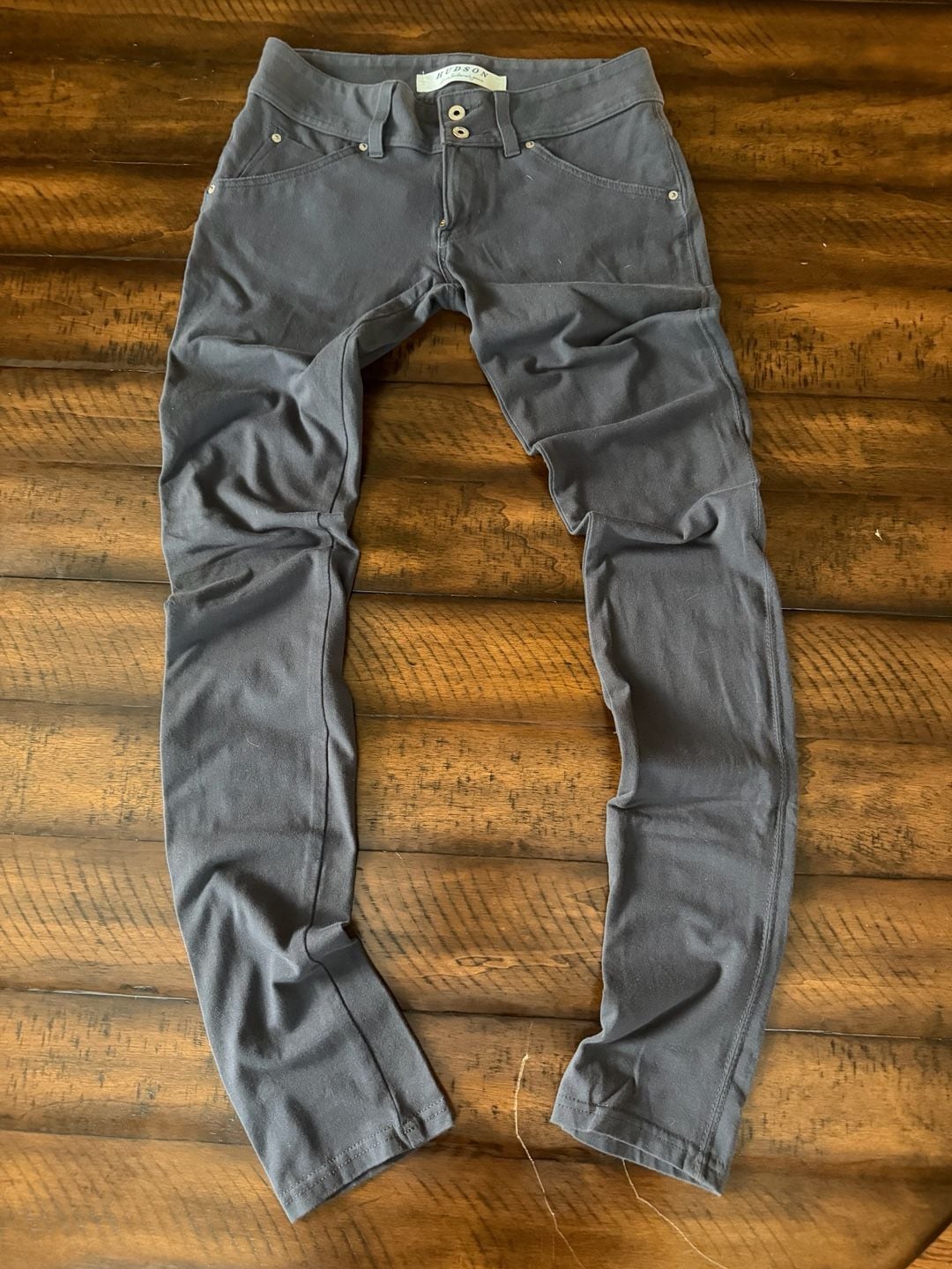 Hudson Size 27 Dark Gray Tailored Skinny Pants 1