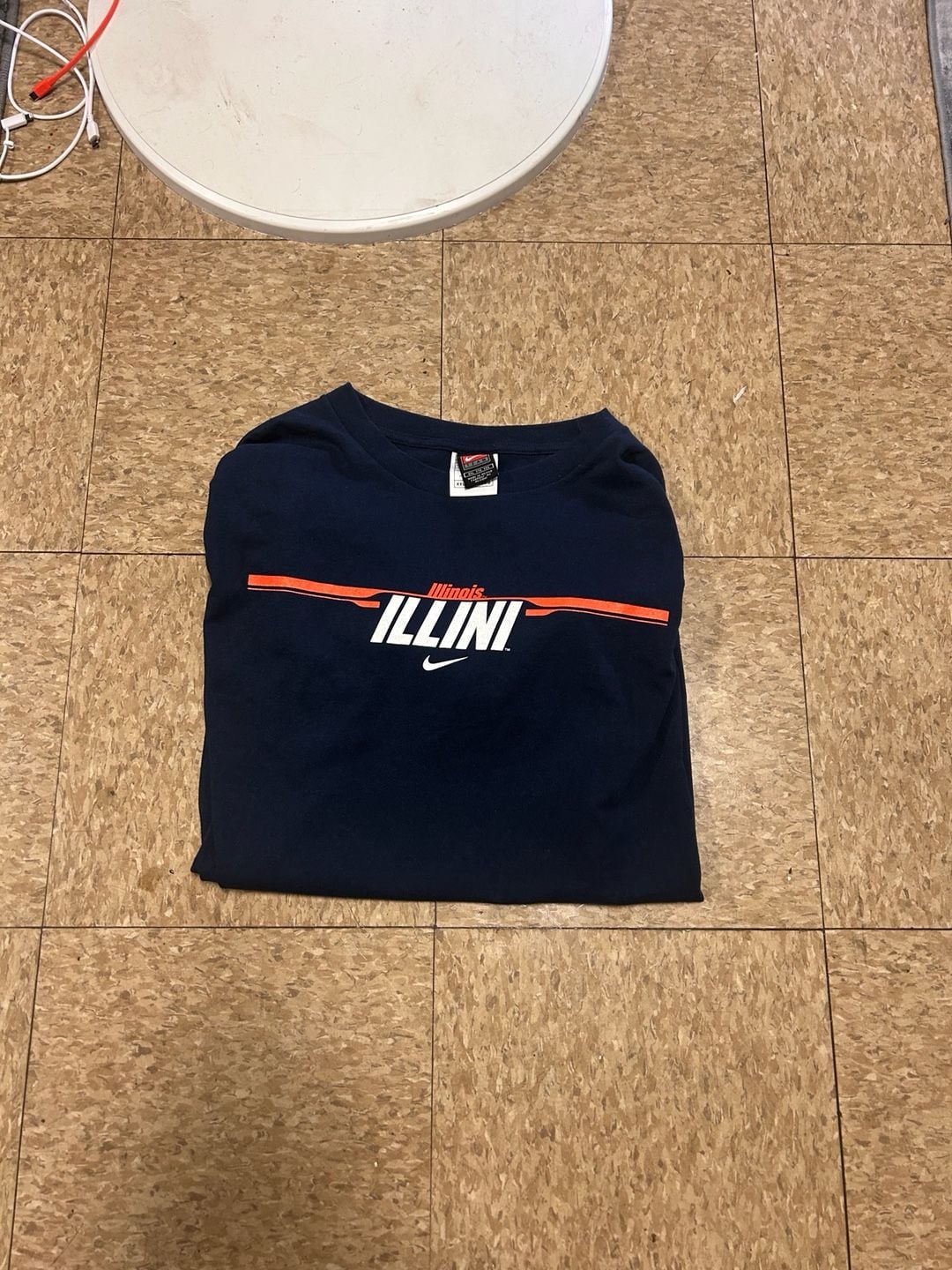 Nike Illinois Illini T-Shirt Size XXL Navy Blue NCAA College 2