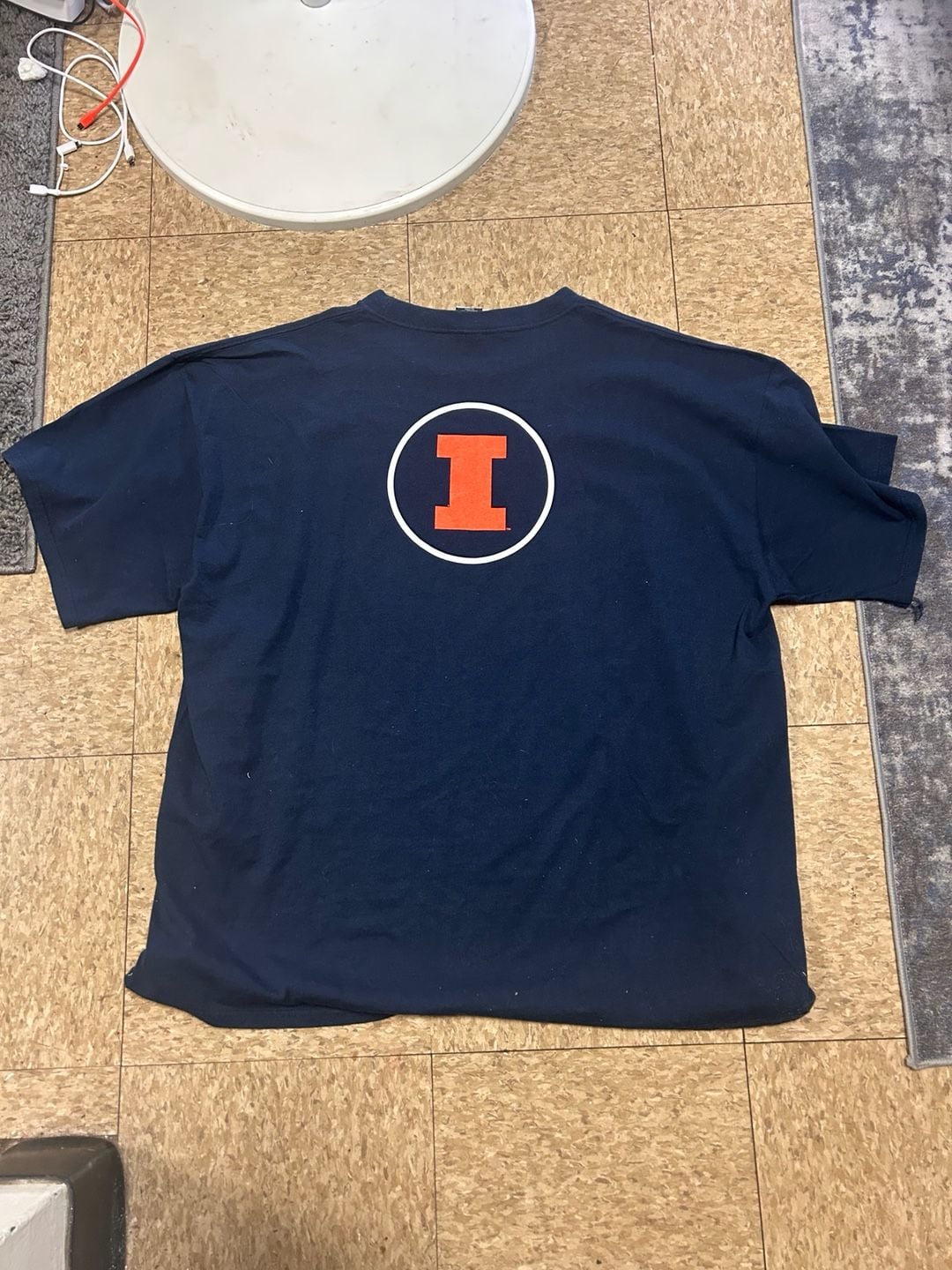 Nike Illinois Illini T-Shirt Size XXL Navy Blue NCAA College 4