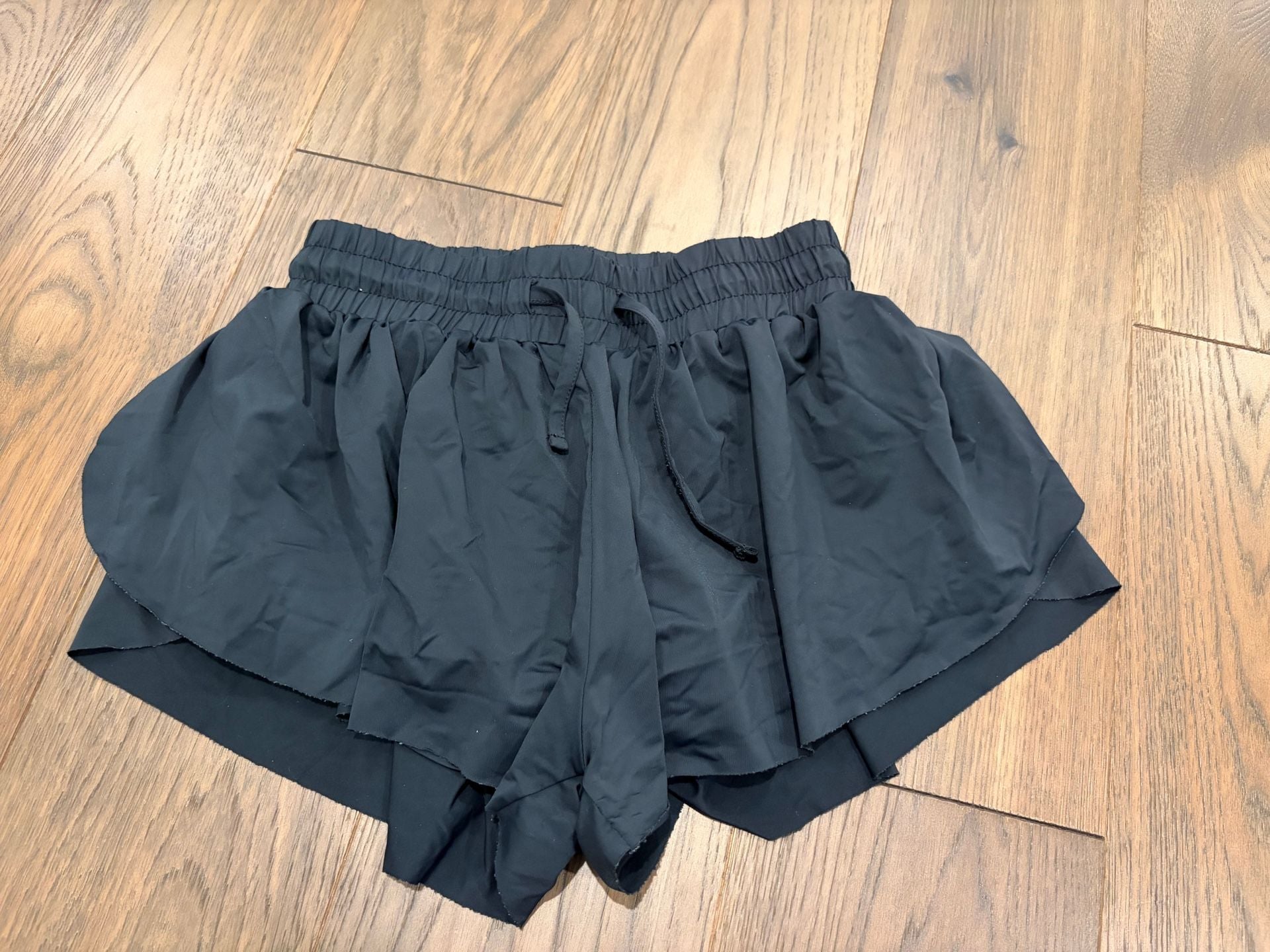 Suzette Collection Athletic Shorts Size XL(16) Black Drawstring 1