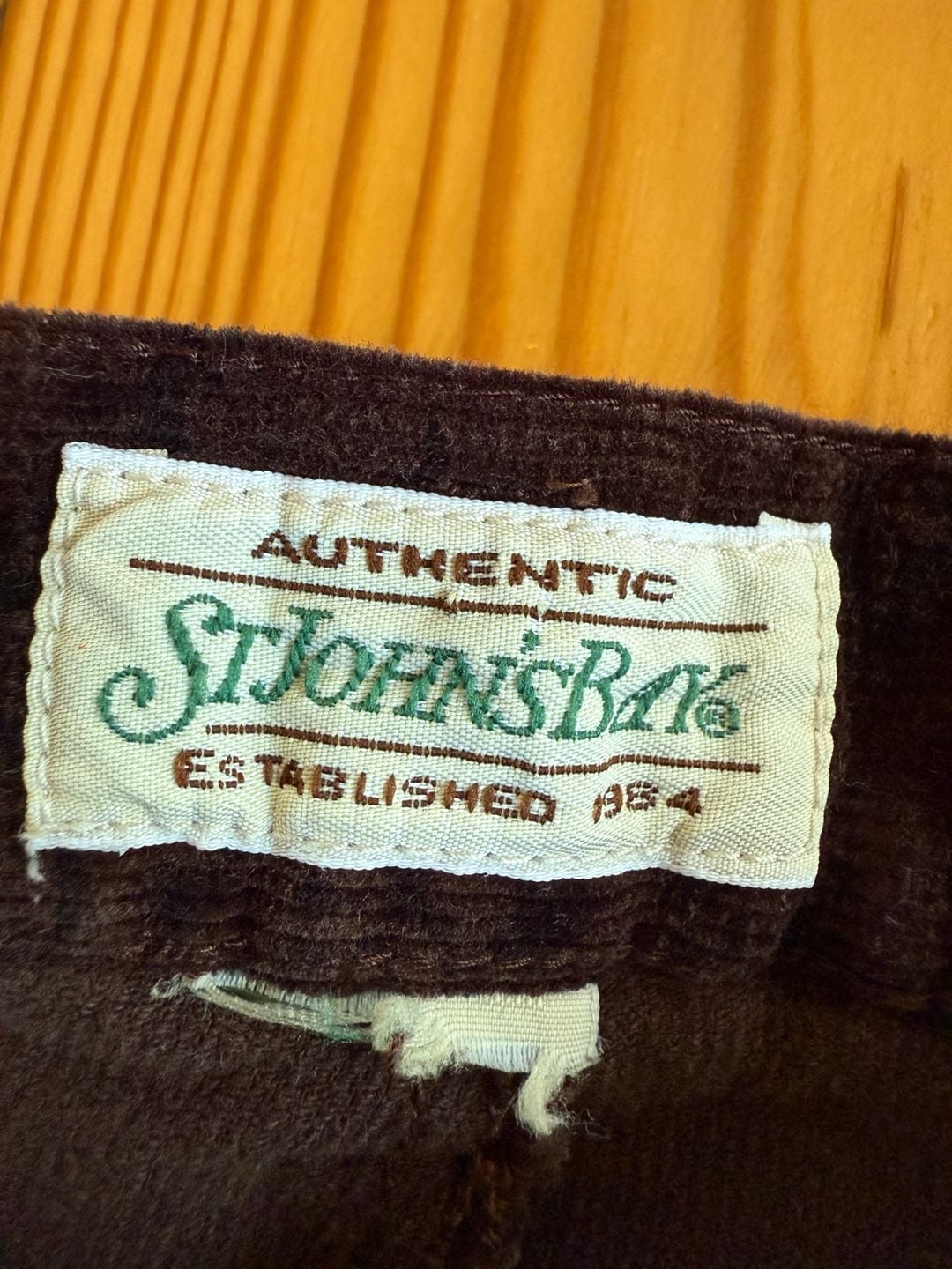St. John's Bay Floral Corduroy Pants Brown 5
