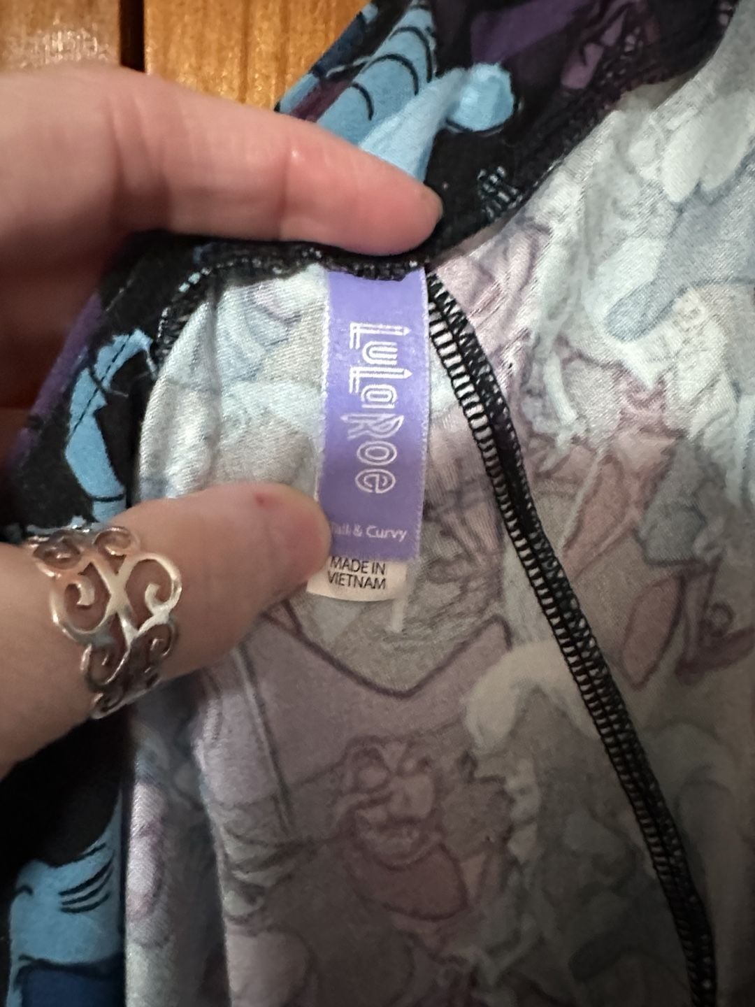 LuLaRoe Disney Peter Pan Smee Leggings Tall & Curvy 3