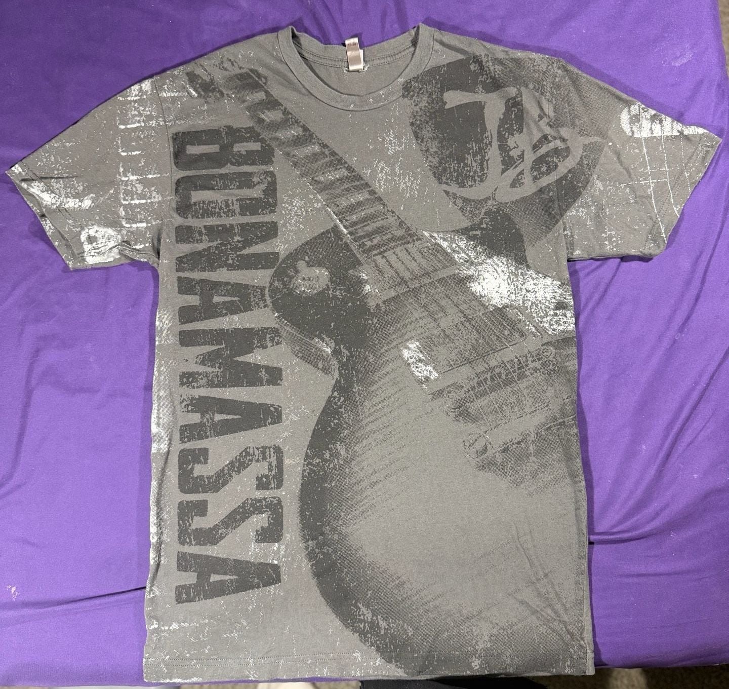 Next Level Apparel Joe Bonamassa Graphic T-Shirt Size M Gray 2