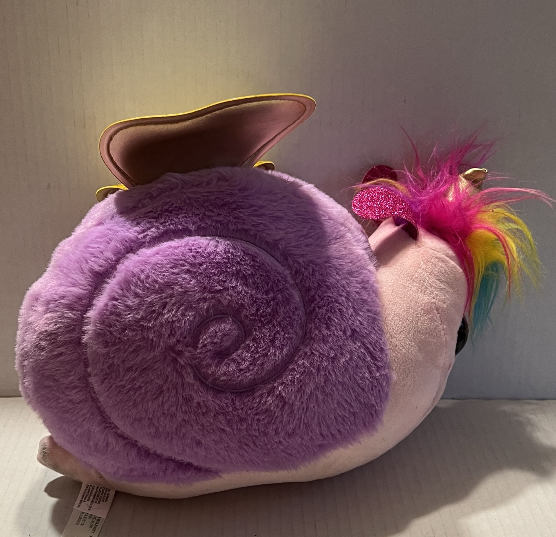 Zuru Sparkle Girlz Snail Plush Purple Pink Interactive Toy 2