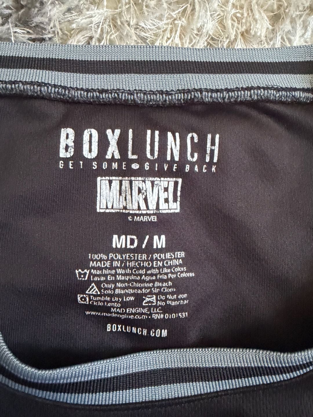 BoxLunch Marvel Black Panther Wakanda T'Challa Jersey Size MD 3