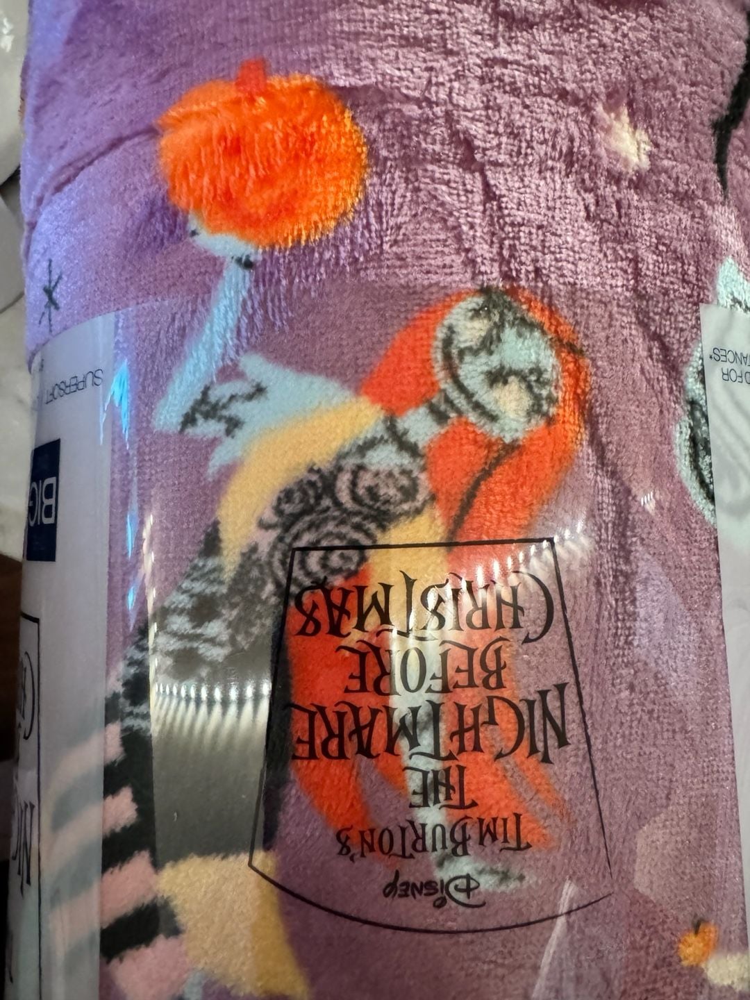 The Big One Nightmare Before Christmas Oversized Plush Throw 5 Ft X 6 Ft 2