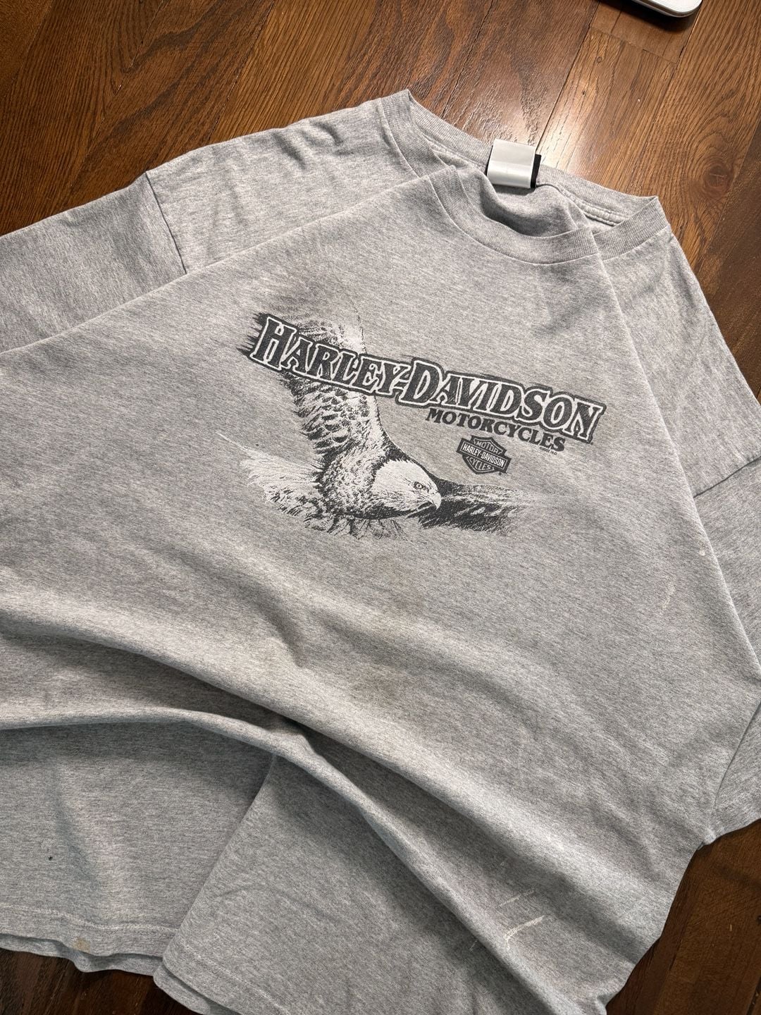 Harley-Davidson Indy West T-Shirt Size 2X Gray Graphic Eagle Plainfield IN 2