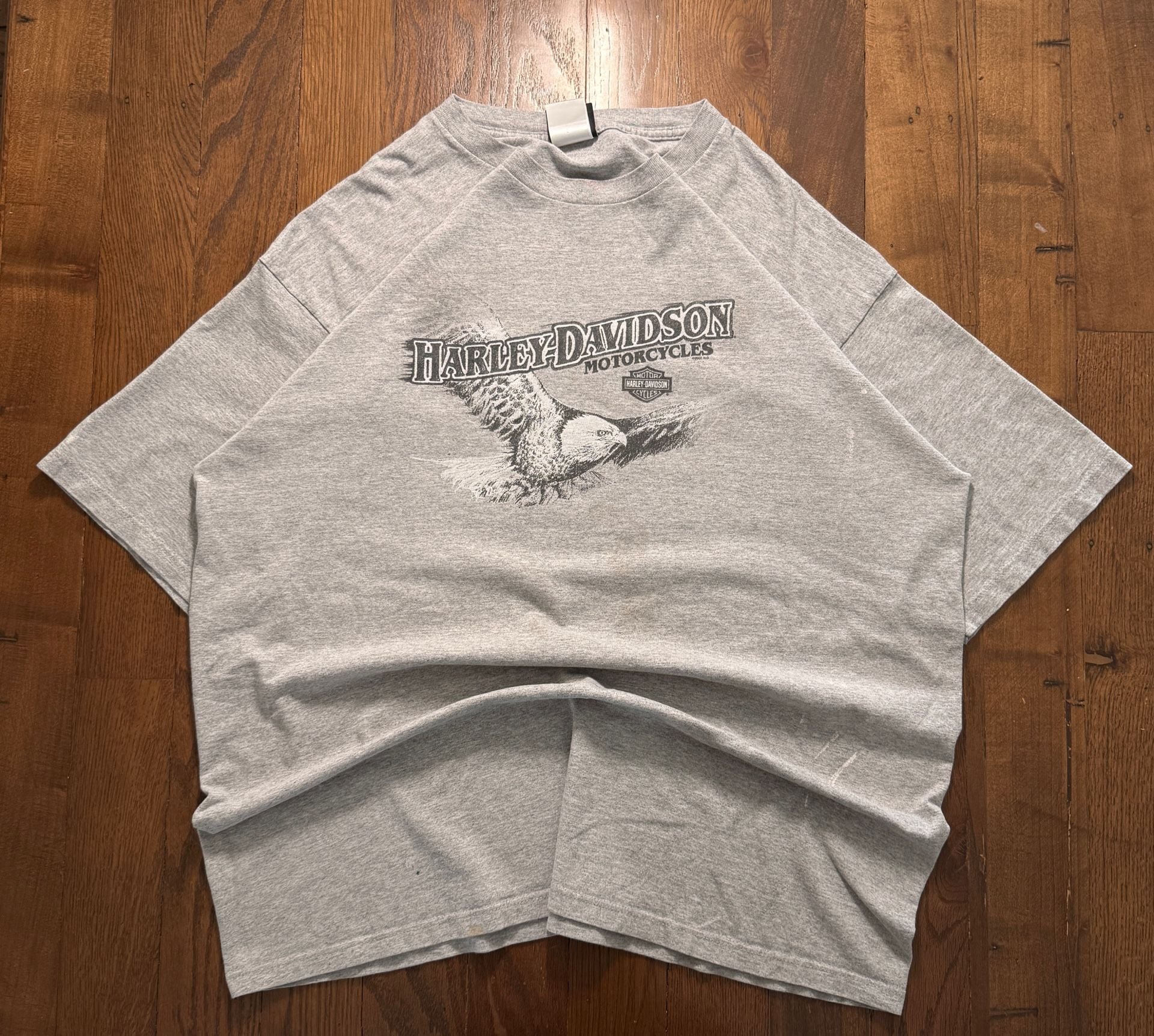 Harley-Davidson Indy West T-Shirt Size 2X Gray Graphic Eagle Plainfield IN 1