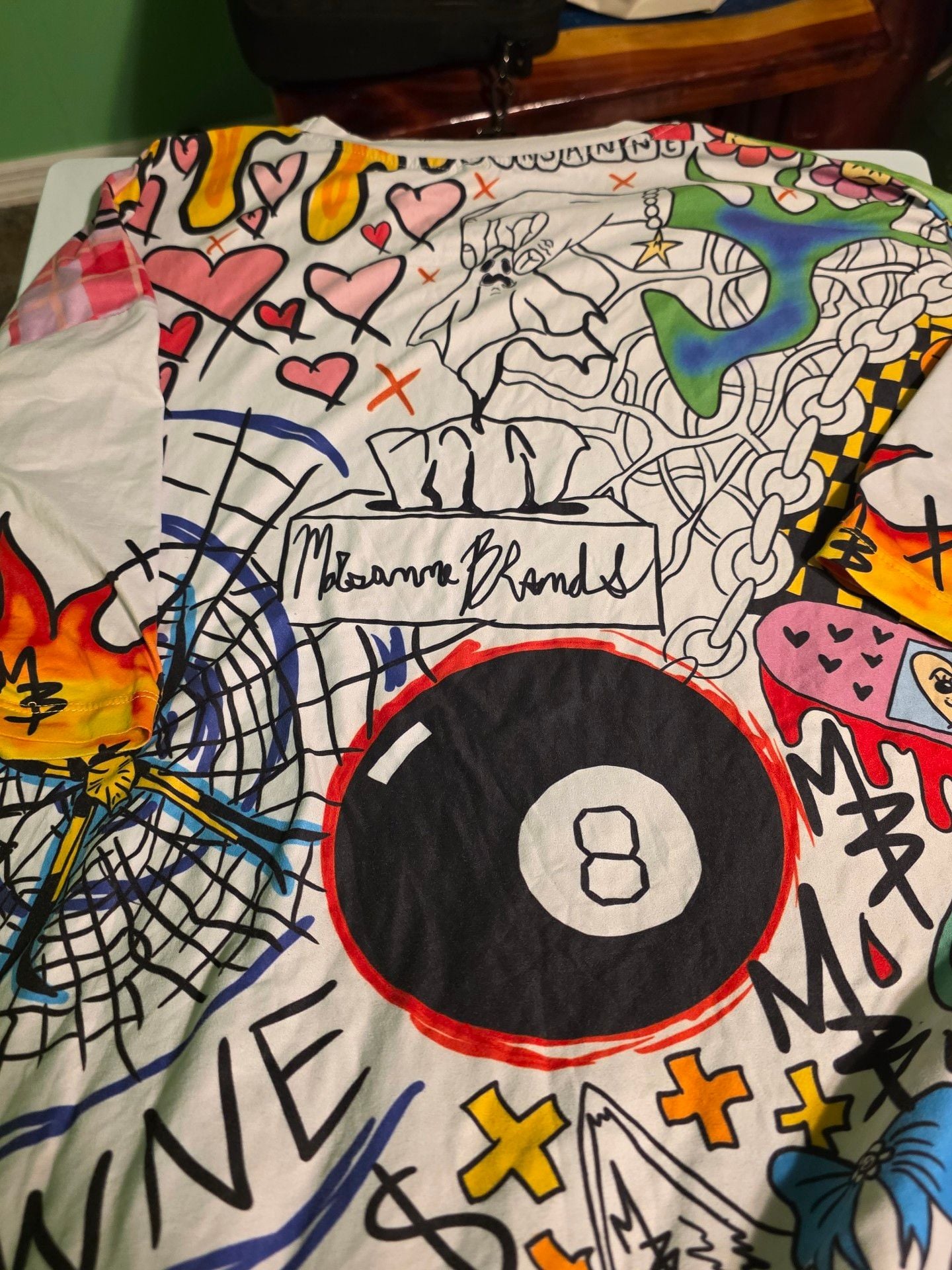 Marsanne Brands All Over Print Short Sleeve T-Shirt Size XL 2