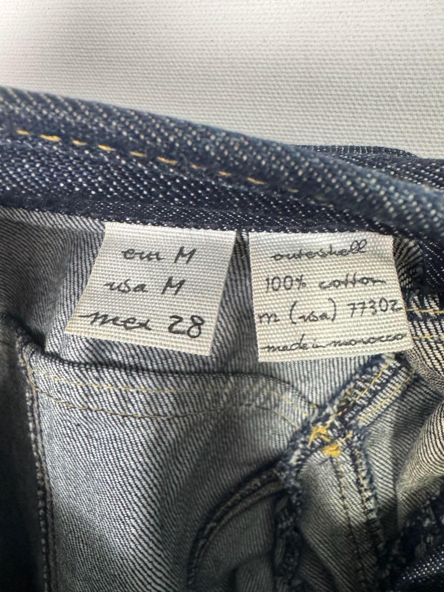 TRF Jeans Denim Jacket Size M Blue Cotton 6