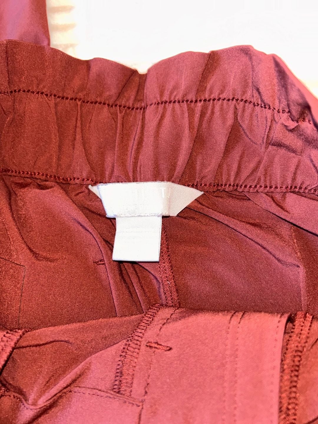 Athleta Skyline Pant Size 2 Red Paperbag Waist Tie Belt 4