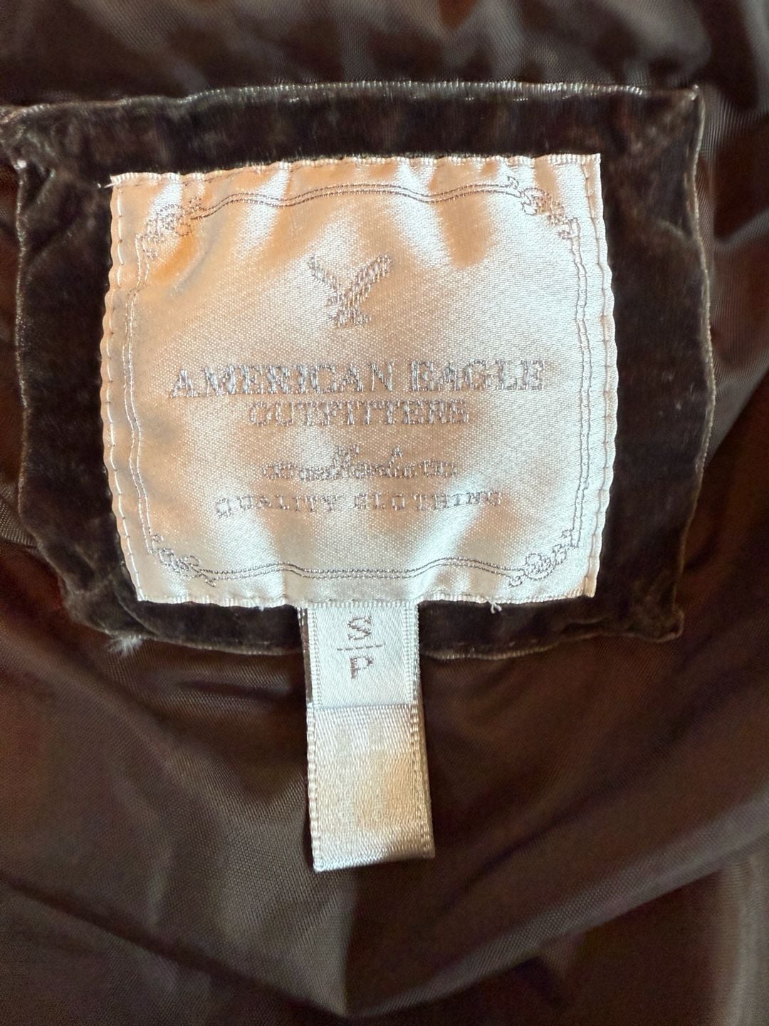 American Eagle Outfitters Quilted Puffer Vest Size S White NEEDS ZIPPER 4