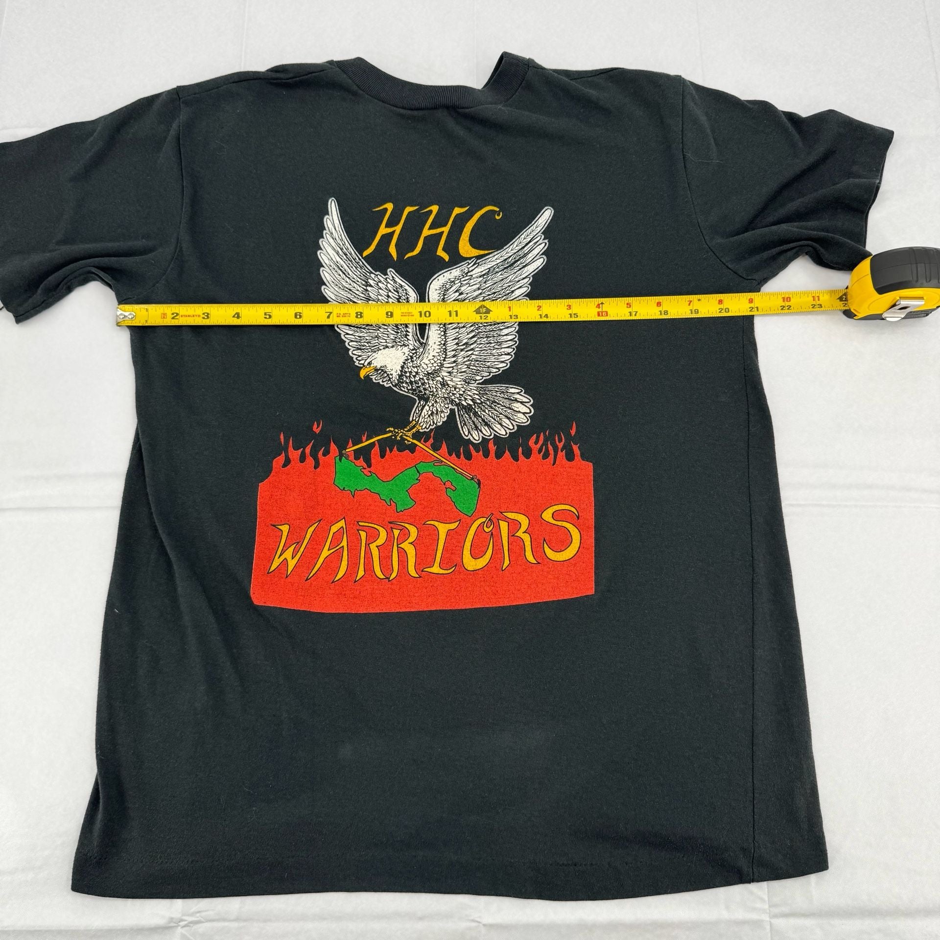 Vintage Galpago HHC 1-228th AVN BN Warriors Size L Black Cotton Single Stitch 6