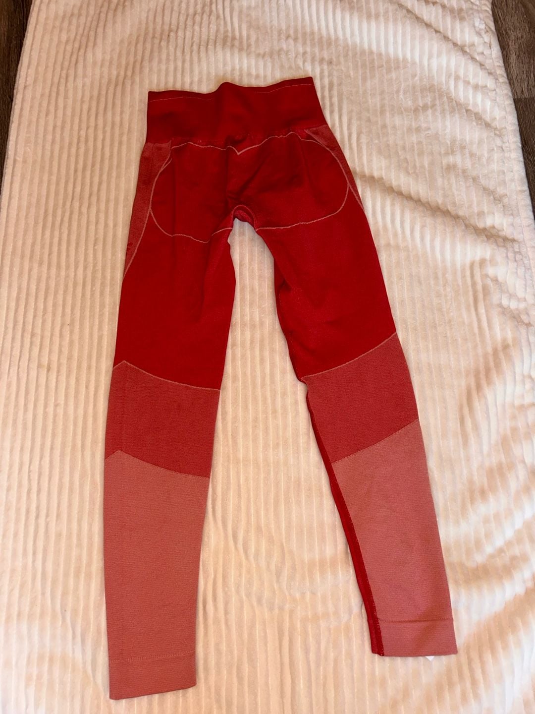 Gymshark Vital Seamless Leggings Size XS Red Ombre Athletic Pants 3