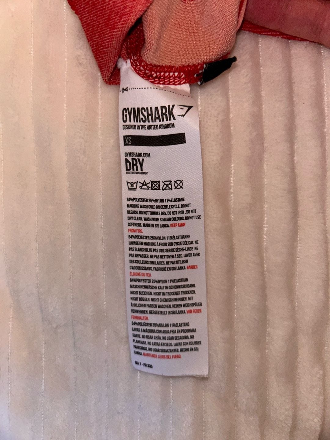 Gymshark Vital Seamless Leggings Size XS Red Ombre Athletic Pants 4