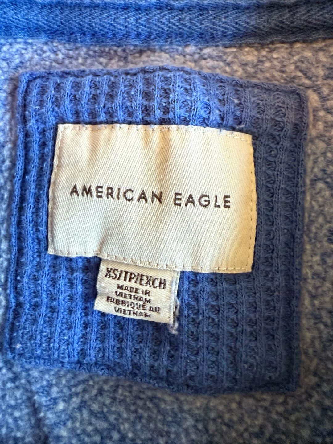 American Eagle Colorado Ski Sweatshirt Size XS Blue Graphic Pullover 4
