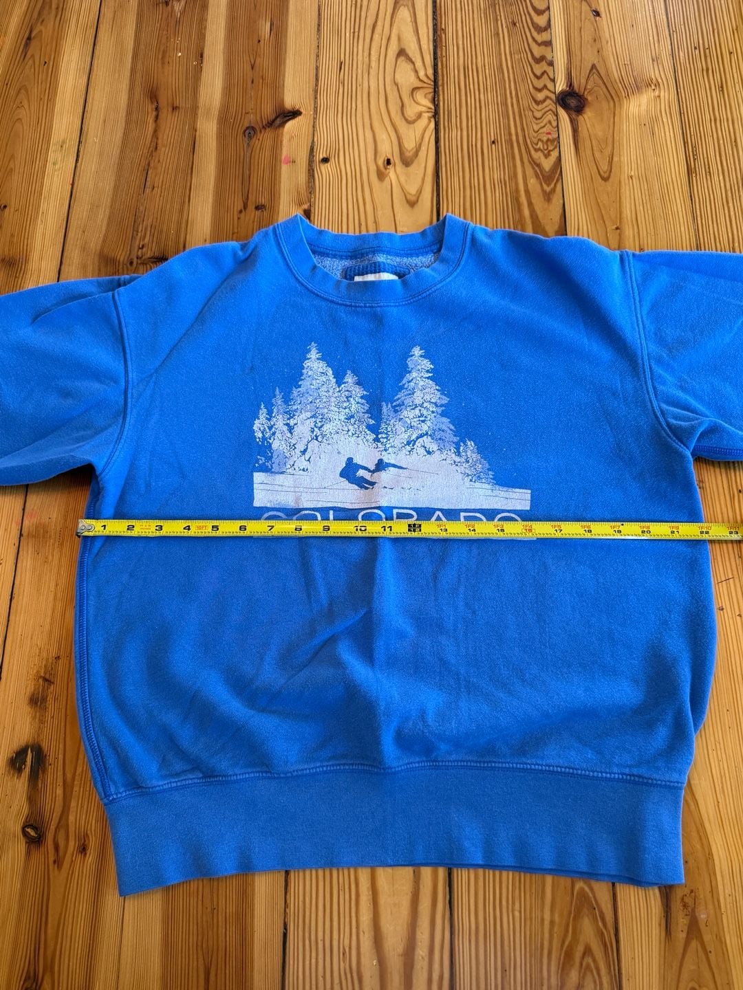 American Eagle Colorado Ski Sweatshirt Size XS Blue Graphic Pullover 6