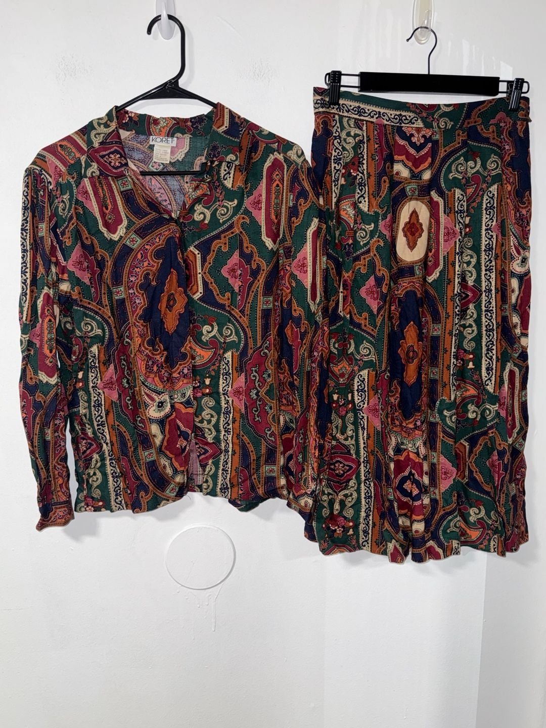 Koret Paisley Two-Piece Outfit Size 10 1