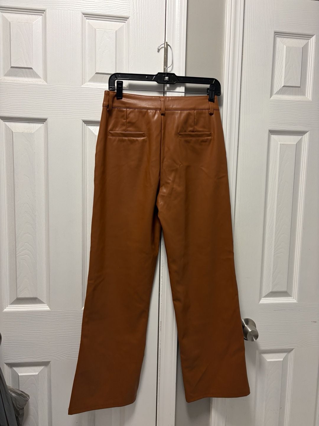 VQW Faux Leather Pants Brown 3