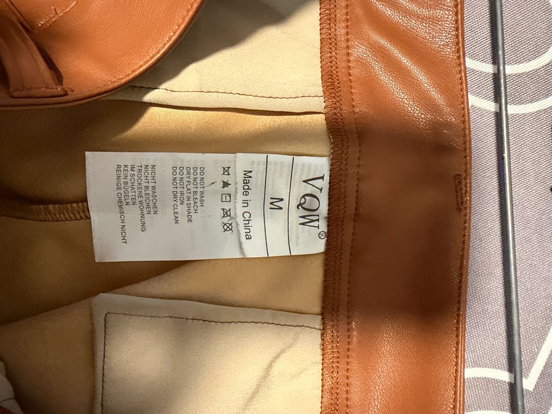 VQW Faux Leather Pants Brown 4