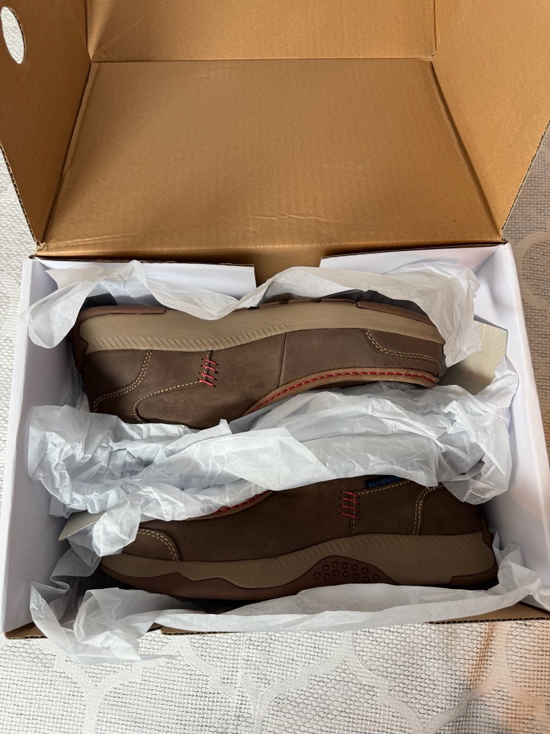 Cody James Men’s Composite Toe Waterproof Boots Size 8.5 Brown Leather 13