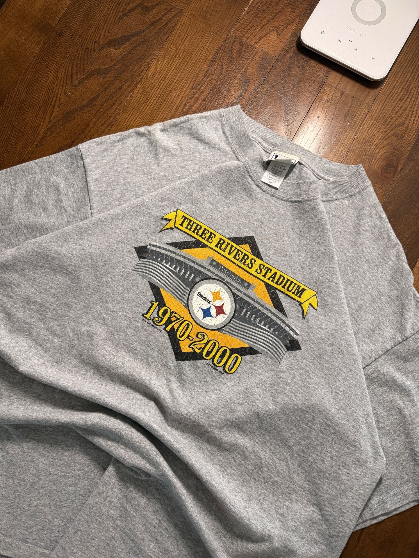 Vintage 90s Lee Sport Pittsburgh Steelers Three Rivers Stadium Shirt Size XXL 2