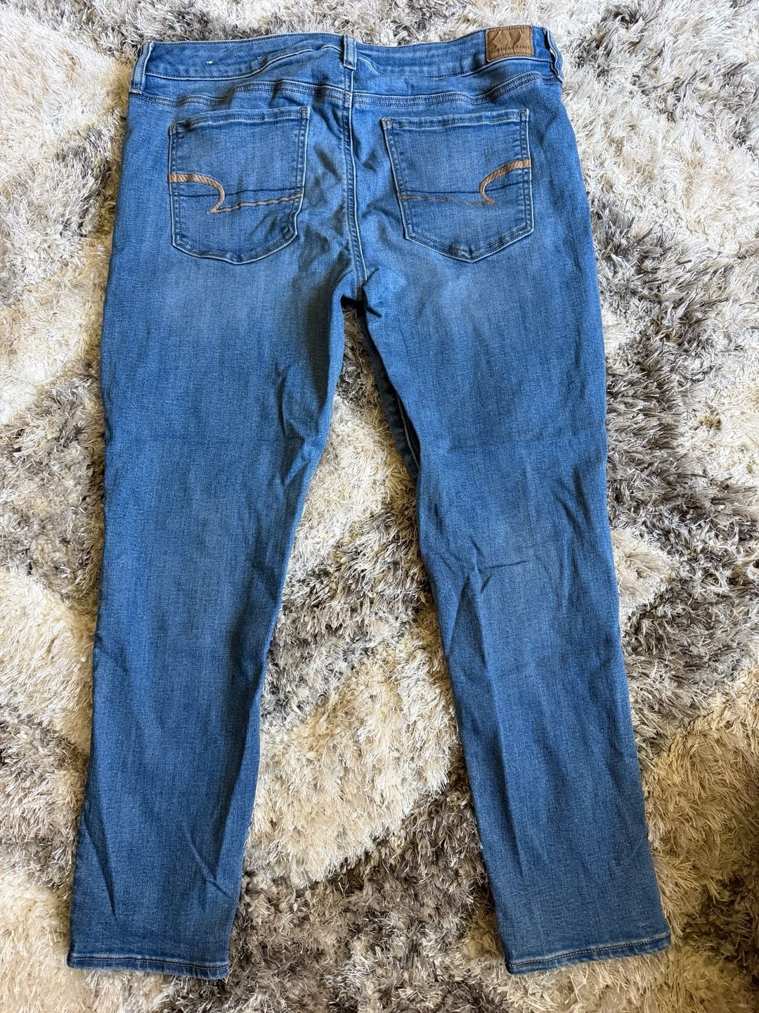 American Eagle Next Level Stretch Jeans Size 16 Short Blue Denim 4
