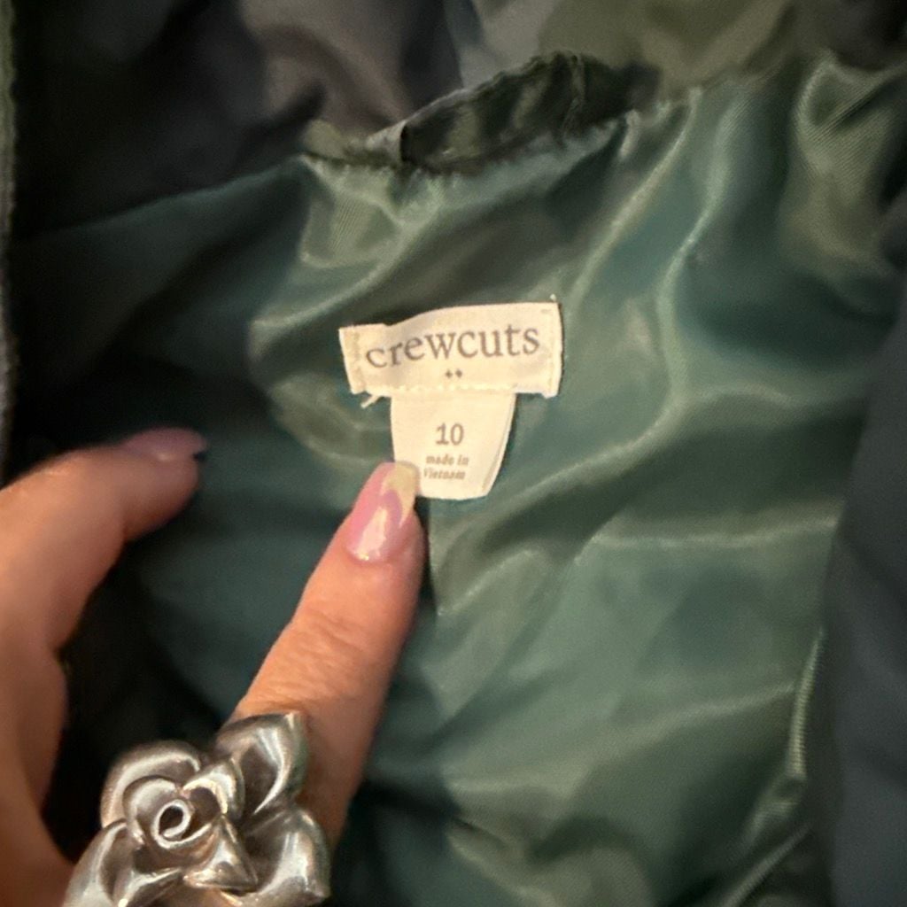 Crewcuts Quilted Camo Vest Size 10 Green 3
