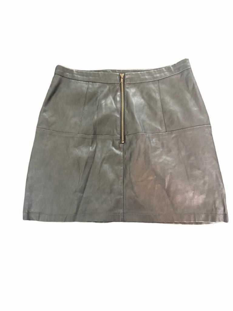 Shinestar Faux Leather Mini Skirt Womens Size M Black NWOT 3