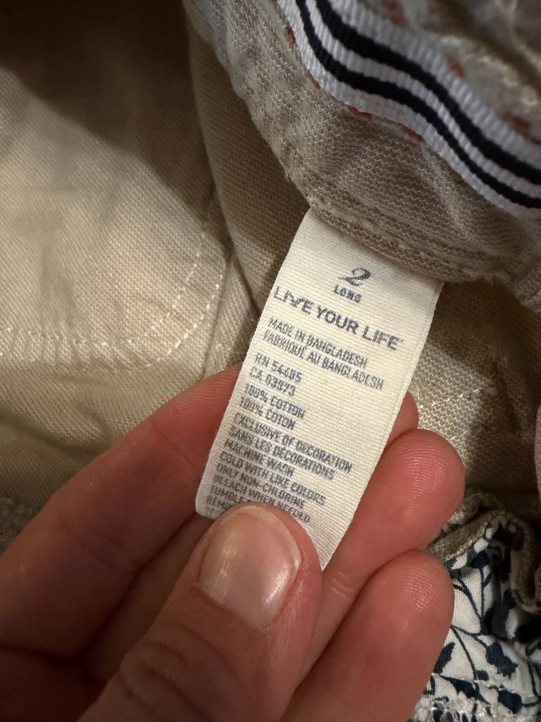 American Eagle Outfitters Pants Size 2 Long Beige Flare Cotton 6