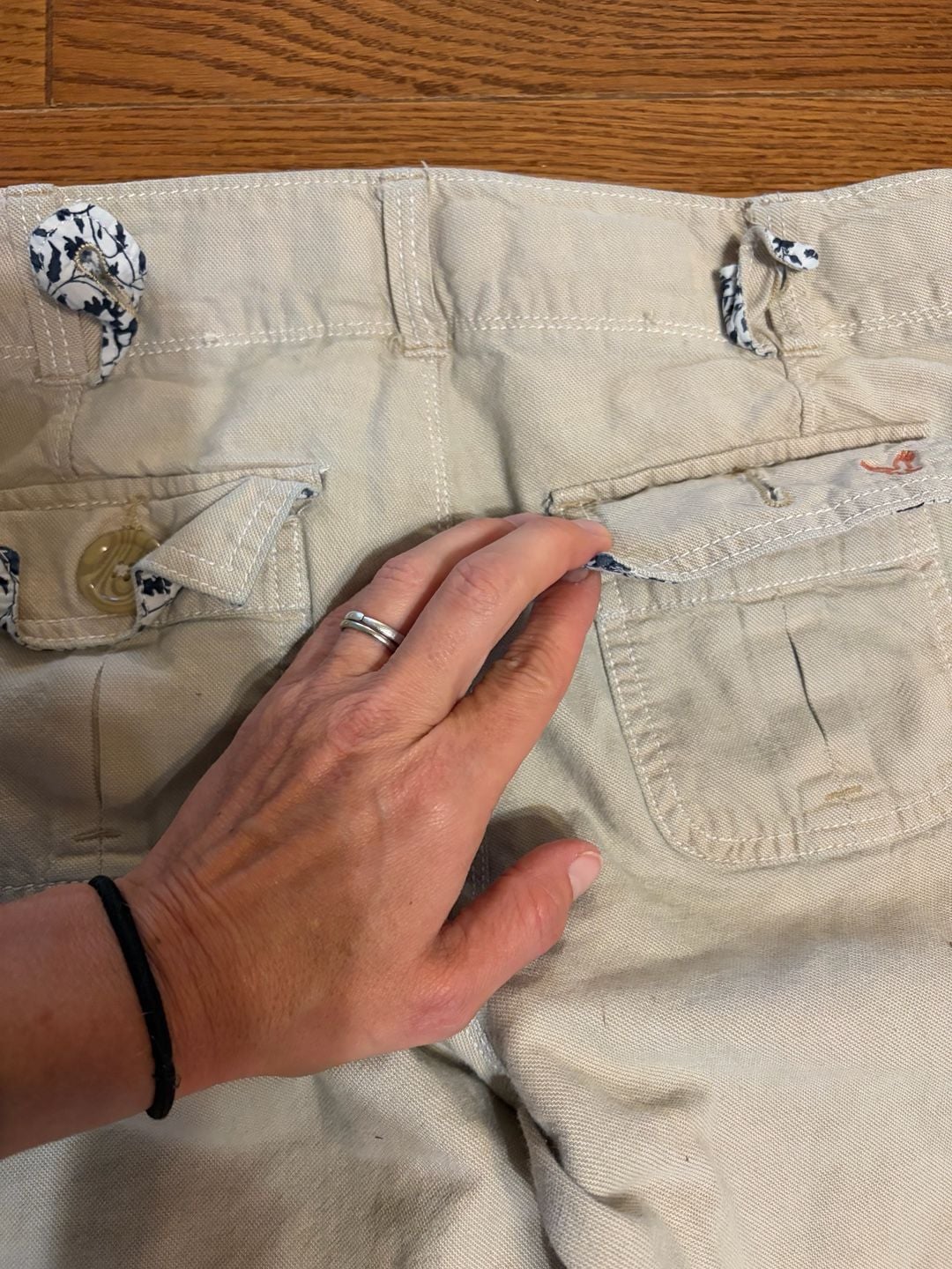 American Eagle Outfitters Pants Size 2 Long Beige Flare Cotton 8