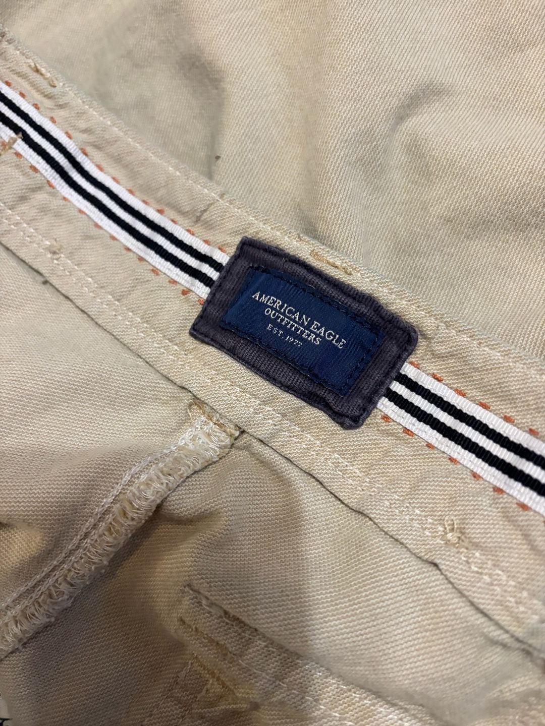 American Eagle Outfitters Pants Size 2 Long Beige Flare Cotton 9