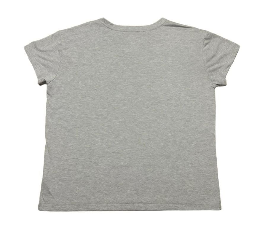 L.L. Bean V-Neck Pocket T-Shirt Size M Reg Gray Recycled Polyester Blend 3