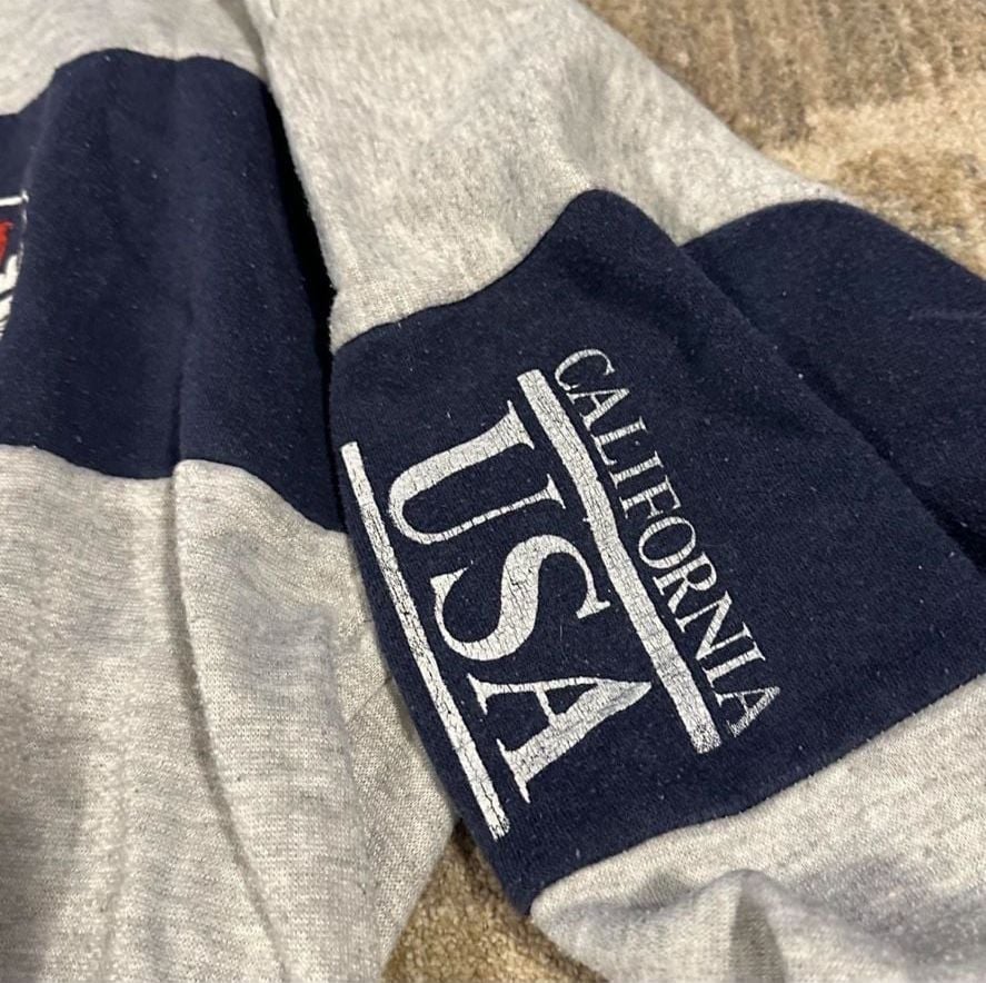 Vintage San Francisco 1/4 Zip Pullover Sweatshirt Gray 5