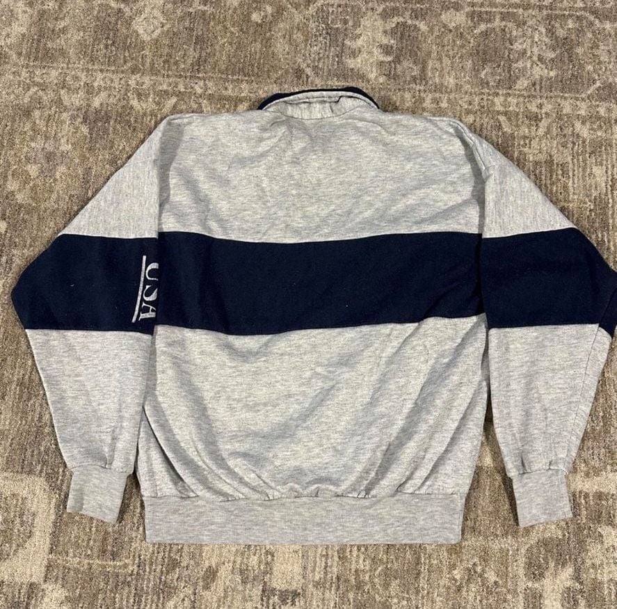 Vintage San Francisco 1/4 Zip Pullover Sweatshirt Gray 4