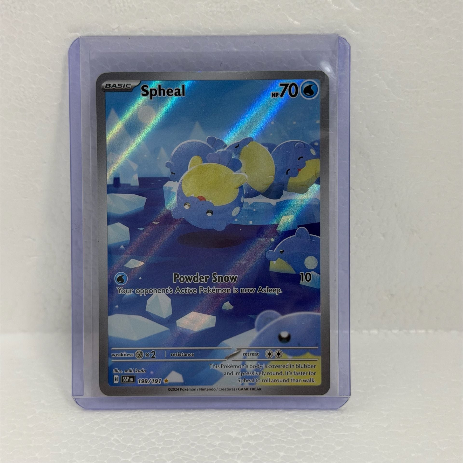 Pokemon Spheal Illustration Rare 199/191 SSP EN Card 1