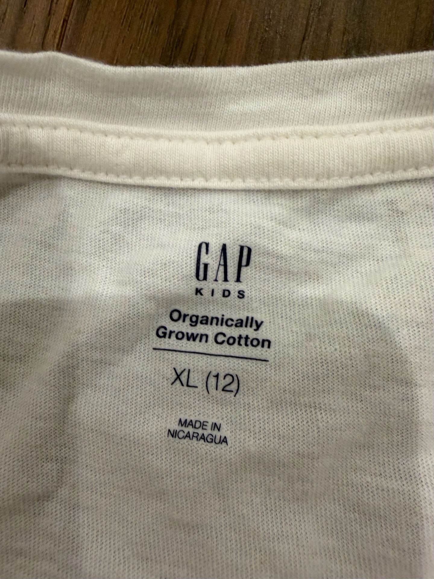 Gap Kids More Petals Less Plastic T-Shirt XL (12) White Graphic Tee 5
