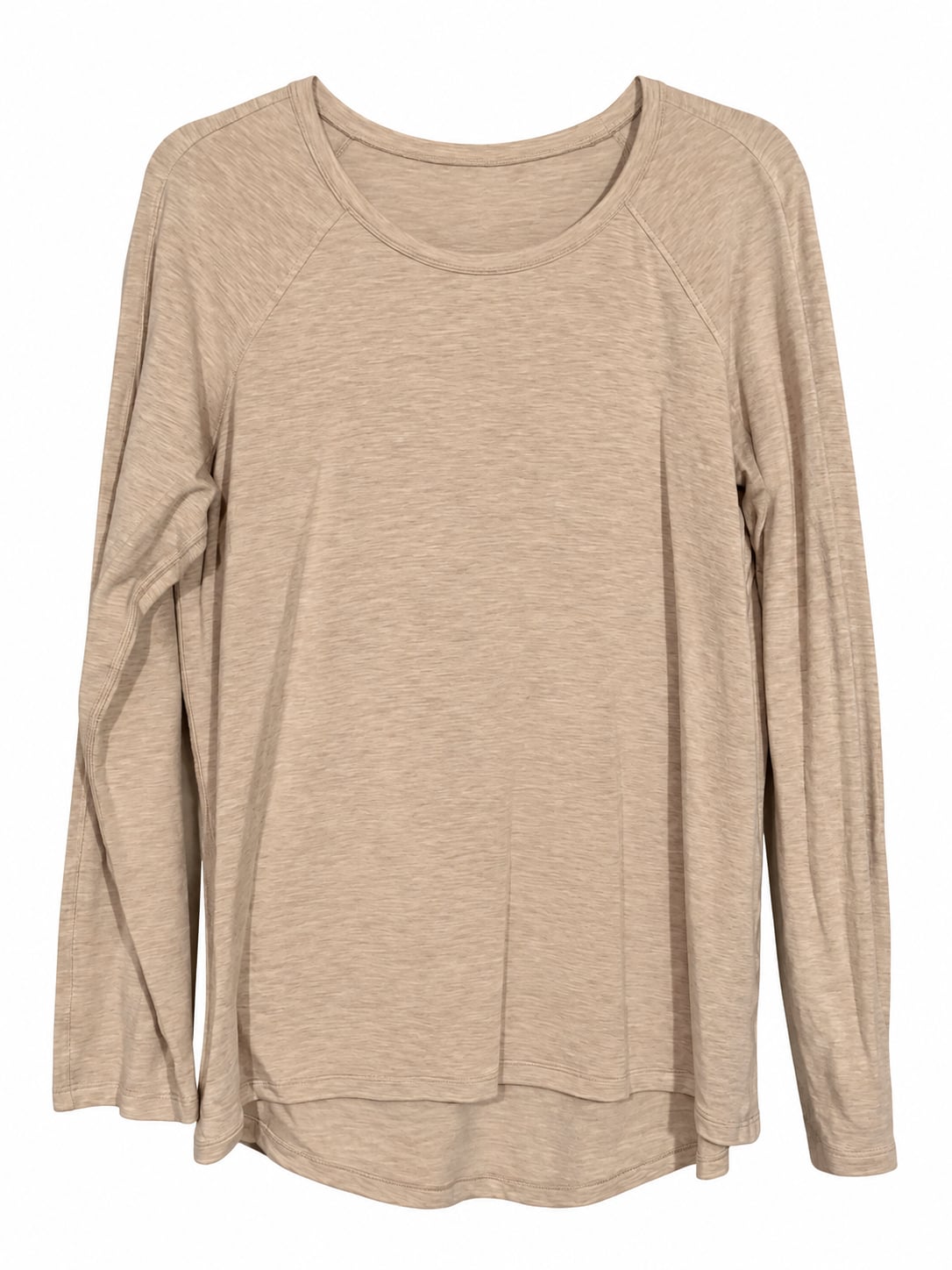 Lululemon Long Sleeve Shirt Beige Heathered 3