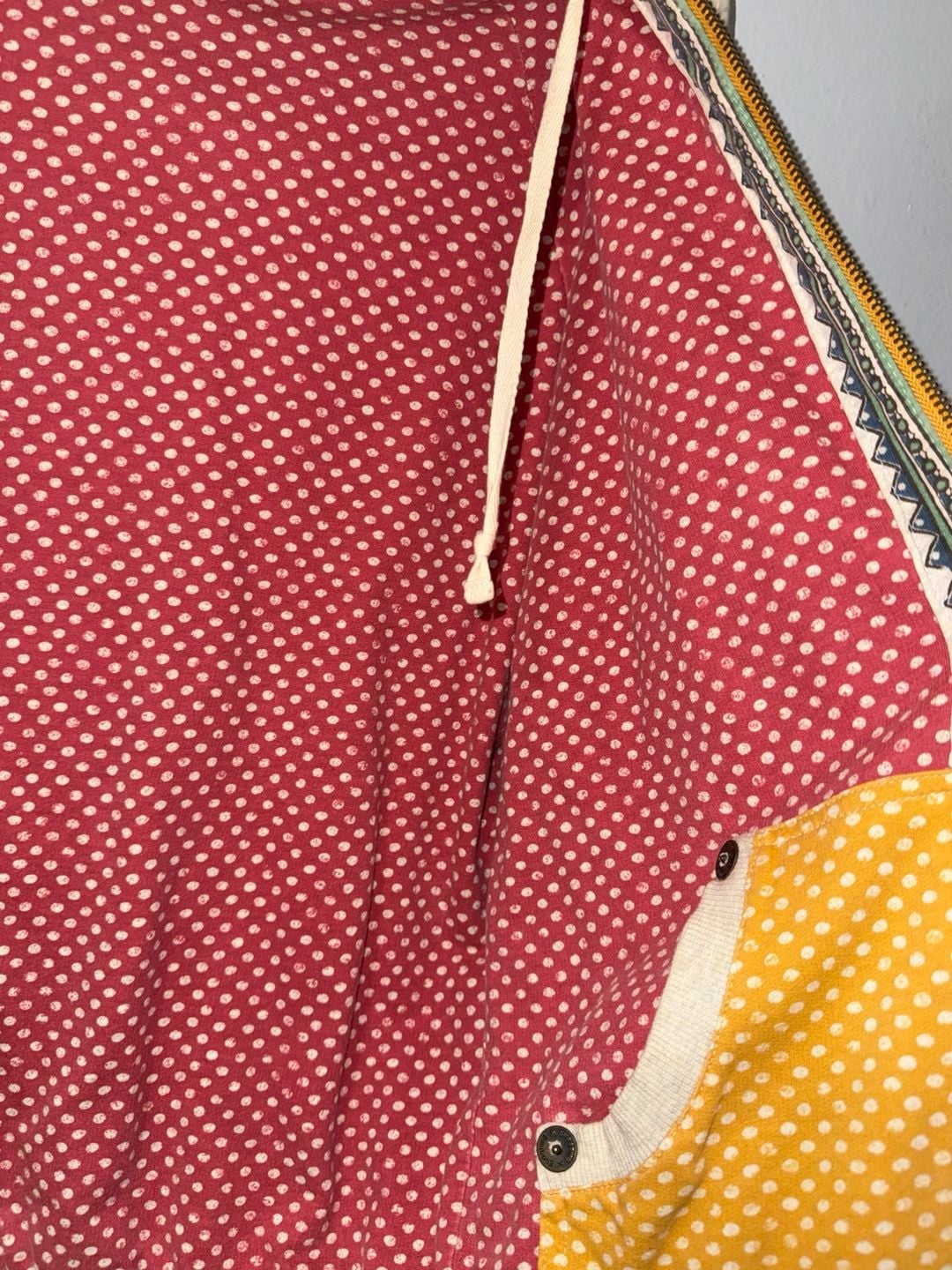 Reversible Billabong Zip Hoodie Multi Color Patterned 4