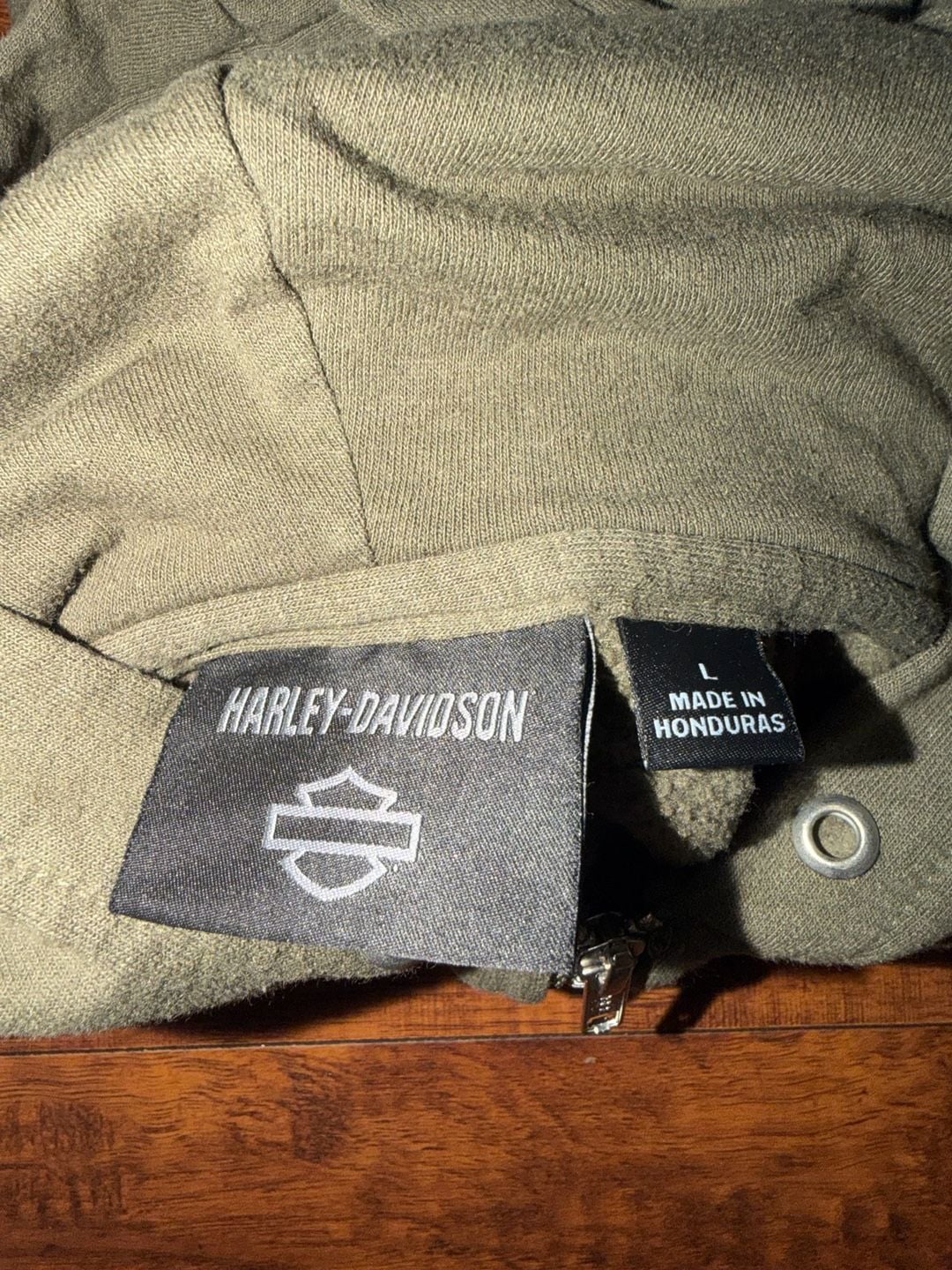 Harley-Davidson Women's Olive Green Full Zip Hoodie 9