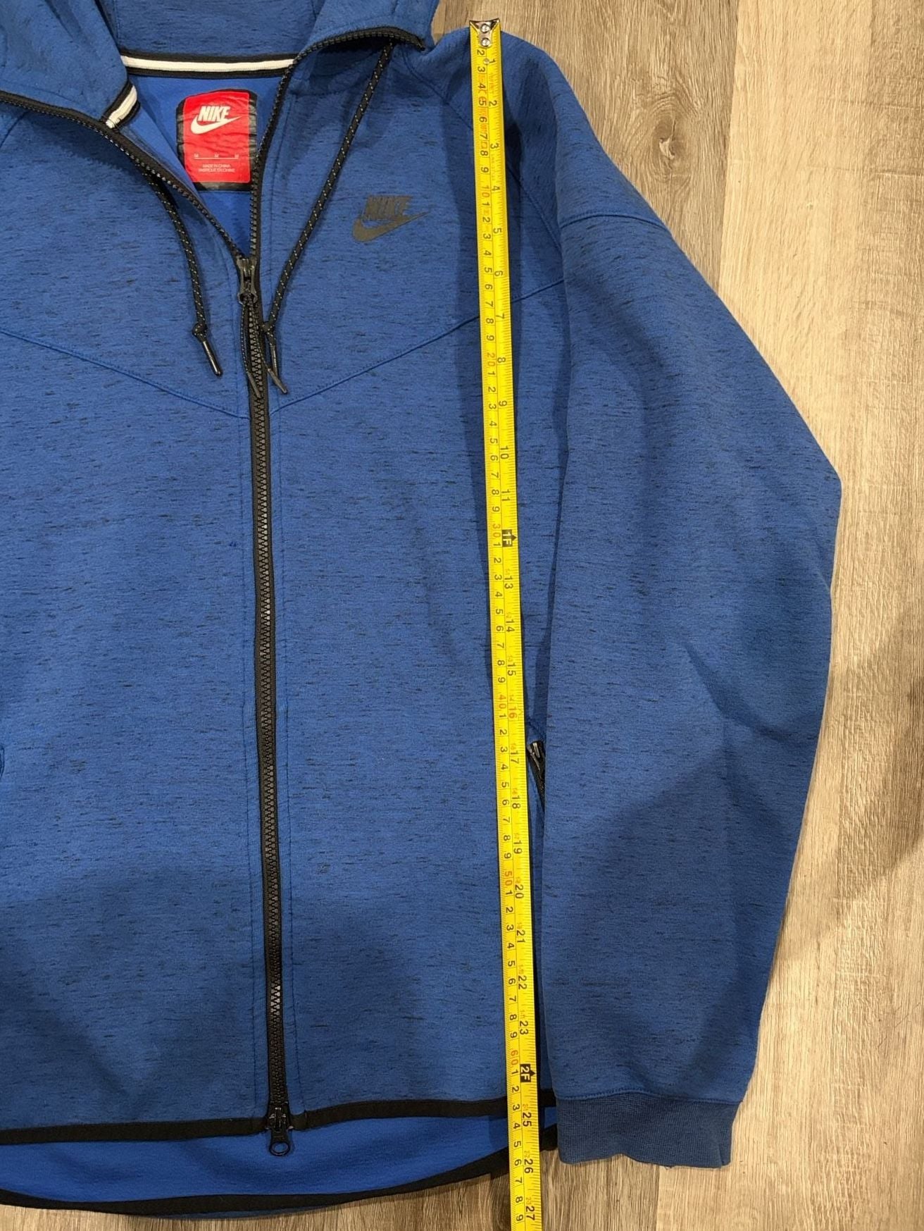 Nike Tech Fleece Full Zip Hoodie Size M Blue Speckled 4