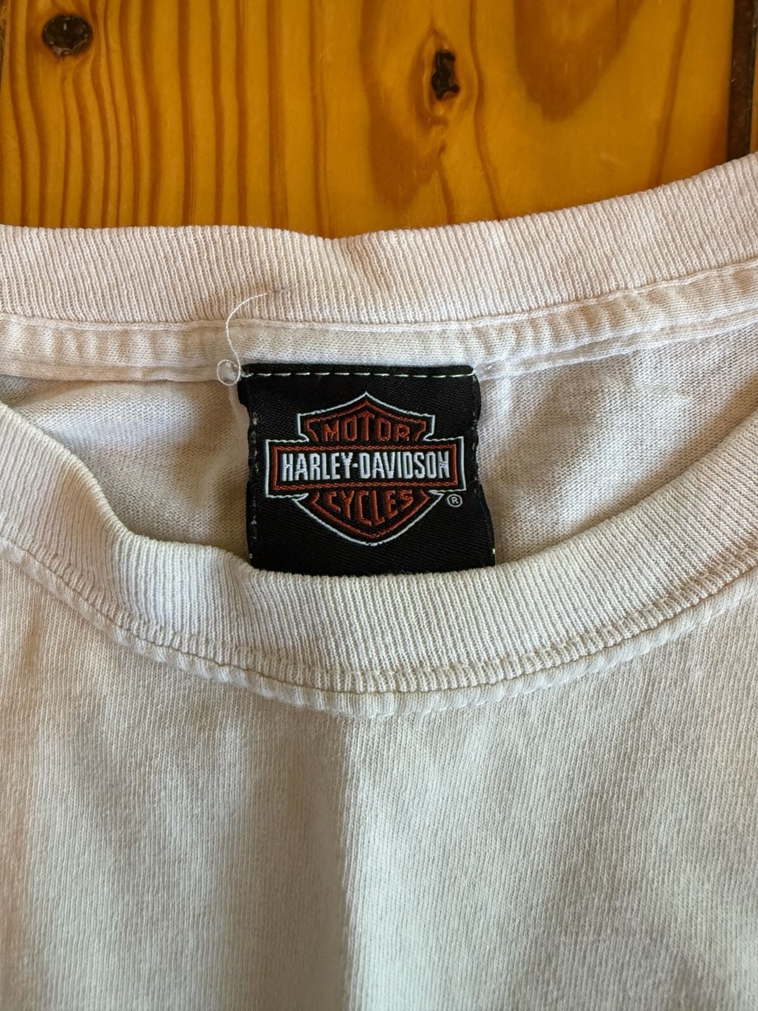 Harley-Davidson Long Sleeve T-Shirt Size L White Oconomowoc WI 4