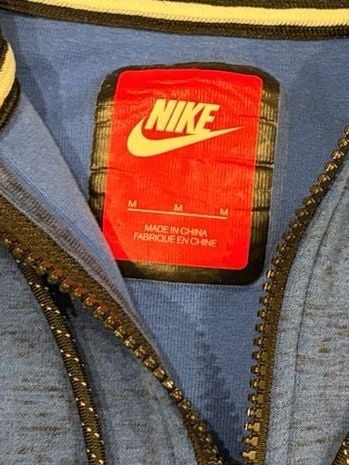 Nike Tech Fleece Full Zip Hoodie Size M Blue Speckled 3