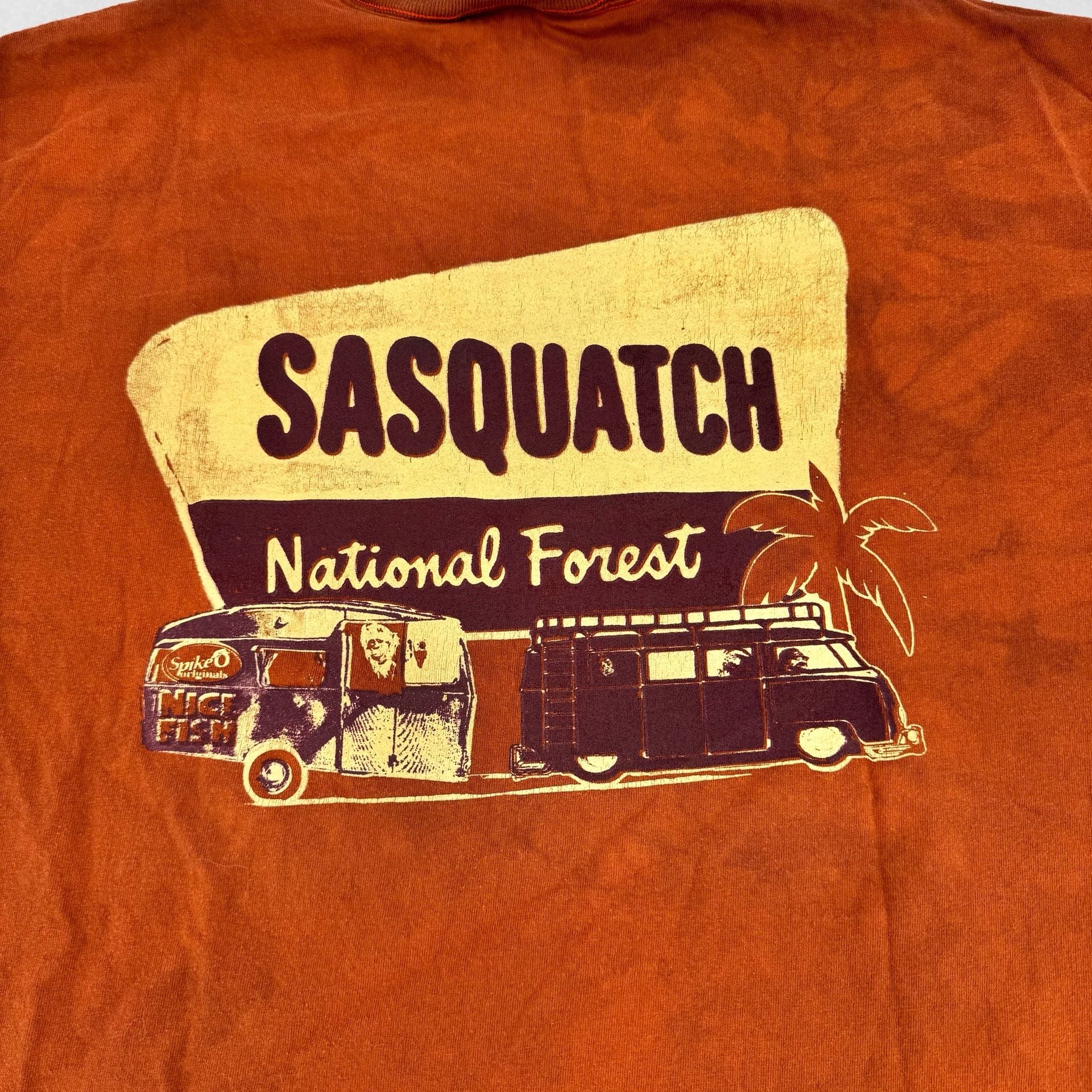 Vintage Y2K Champion Sasquatch National Park T-Shirt XXXL Rust Brown Graphic 5