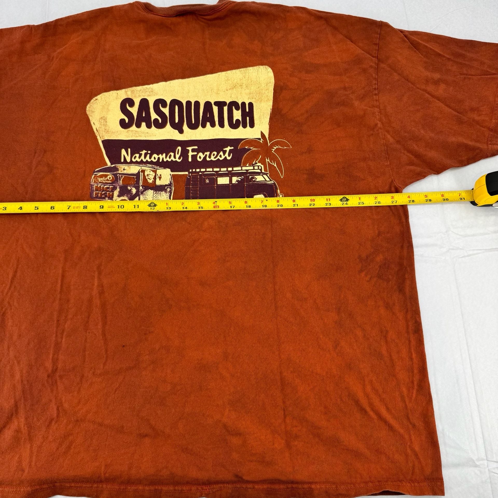 Vintage Y2K Champion Sasquatch National Park T-Shirt XXXL Rust Brown Graphic 6