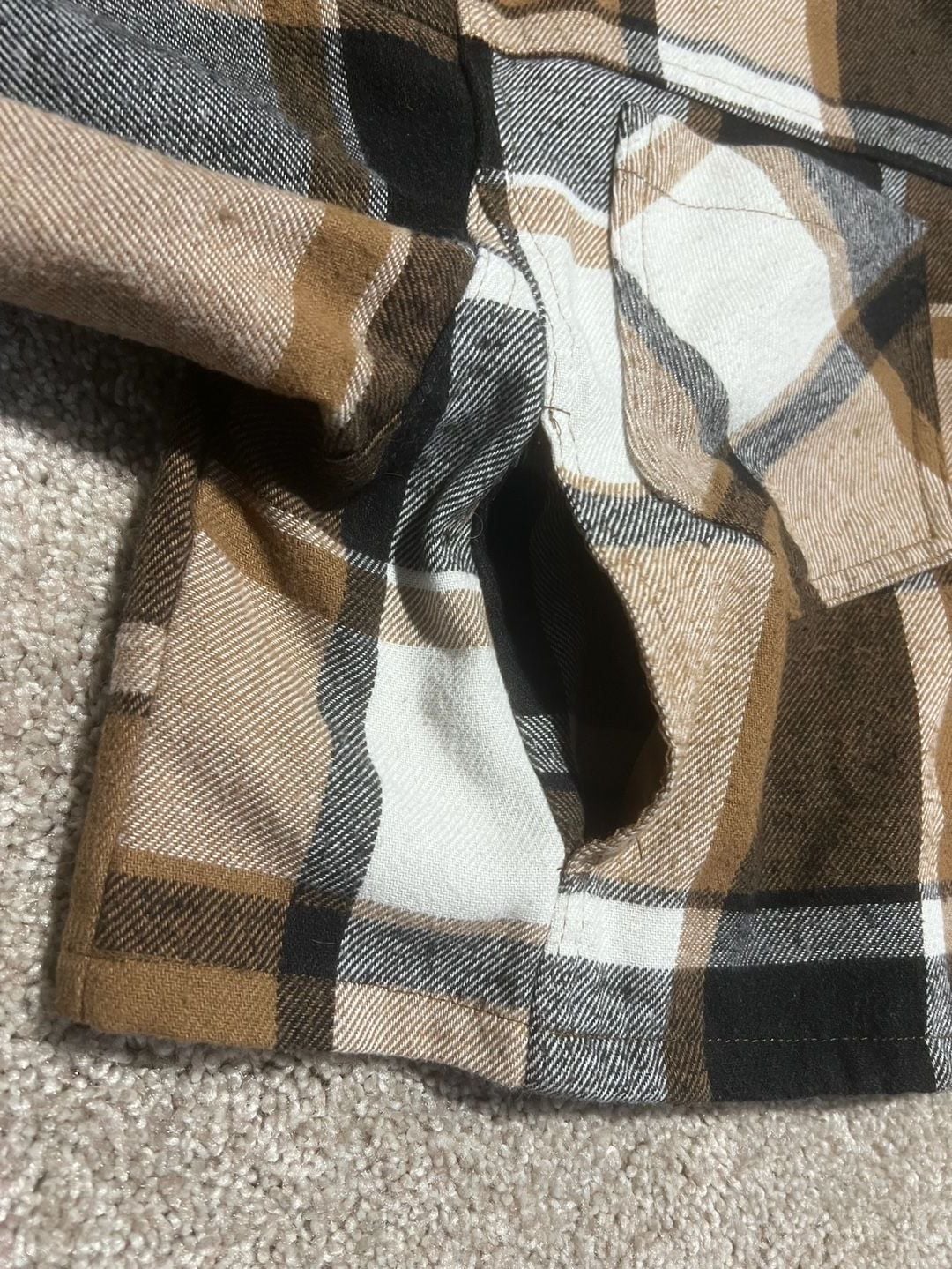 Ashley By 26 International Outerwear Plaid Crop Jacket Size S Brown 9