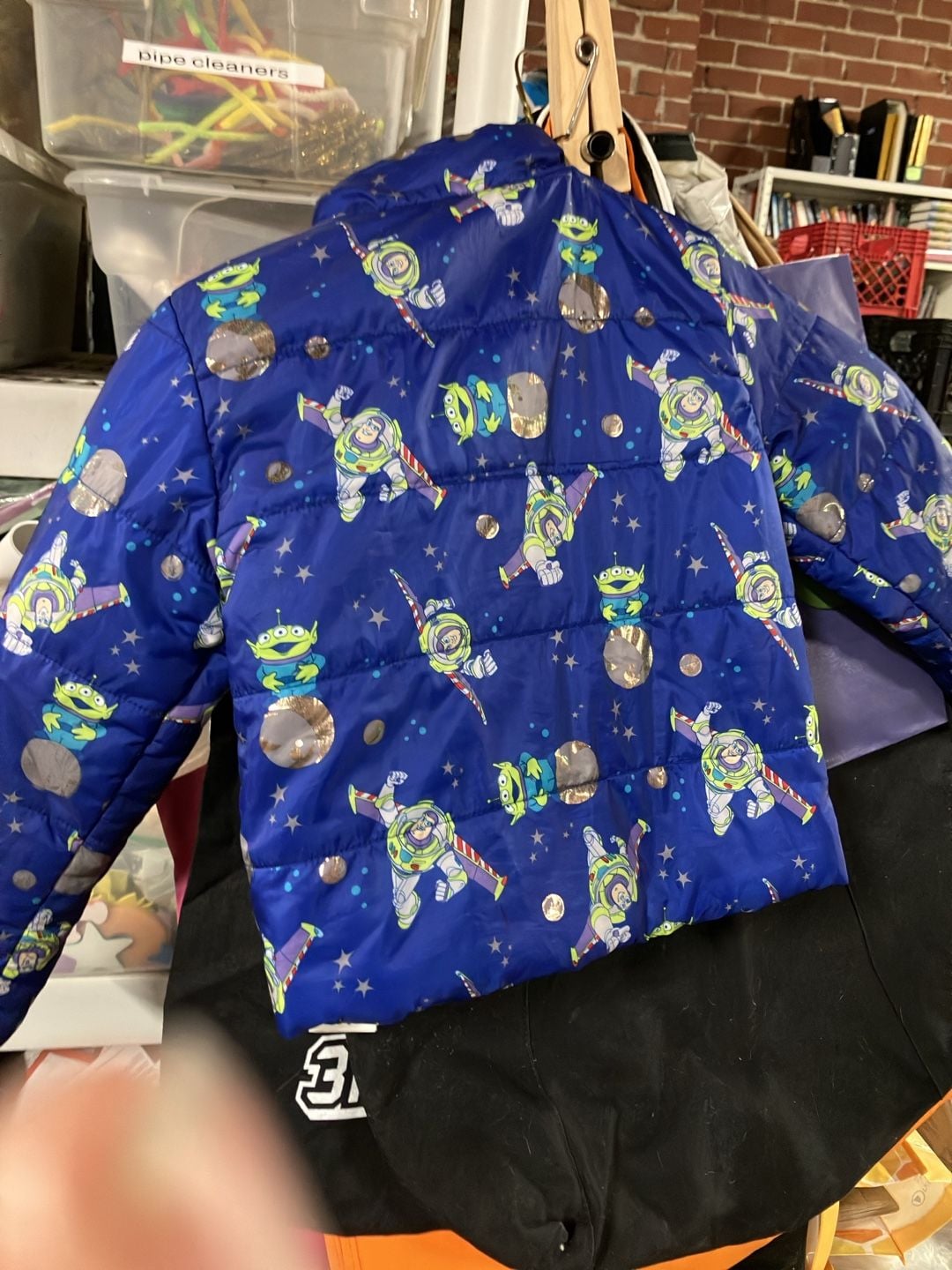 Disney Pixar Toy Story Buzz Lightyear Puffer Jacket size 4 2
